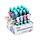Caneta Multi Cor (6 Cores) com encantos Adoramals Maddie o Axolote