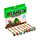 Conjunto de 8 canetas apagáveis com tampa de silicone Minecraft Tools