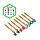 Conjunto de 8 canetas apagáveis com tampa de silicone Minecraft Tools