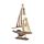 Souvenir do mar - Barco à vela Tecido às riscas