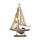 Souvenir do mar - Barco à vela Tecido às riscas