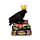 Corvo com coroa, de pé sobre livros Ornamento