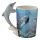 Caneca Cerâmica com asa moldada - Golfinho