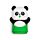 Borracha em Mini Caixa - Panda