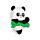 Borracha em Mini Caixa - Panda