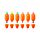 Sublinhador Inkredible Carrot Set de 6 - Cenouras