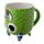Caneca de Cerâmica ao Contrário - Monstro Monstarz Verde