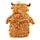 Botija de agua quente com pelúcia - Highland Coo Cow