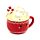 Caneca de cerâmica com tampa Foodiemals Chocolate quente