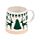 Caneca de grés Renas verdes Natal