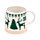 Caneca de grés Renas verdes Natal