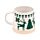 Caneca de grés Renas verdes Natal