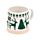 Caneca de grés Renas verdes Natal