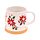 Caneca de grés Poinsétia