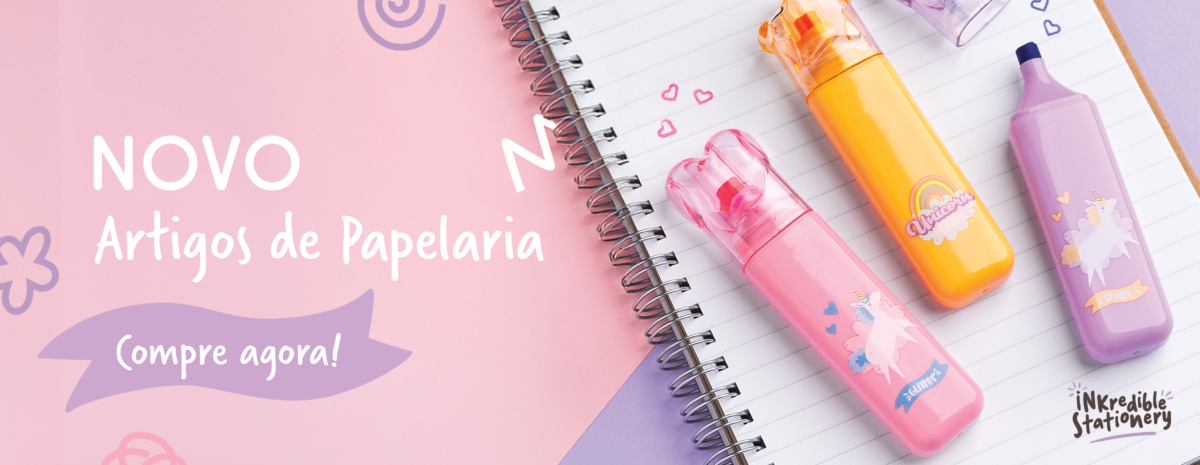 Novidades em papelaria