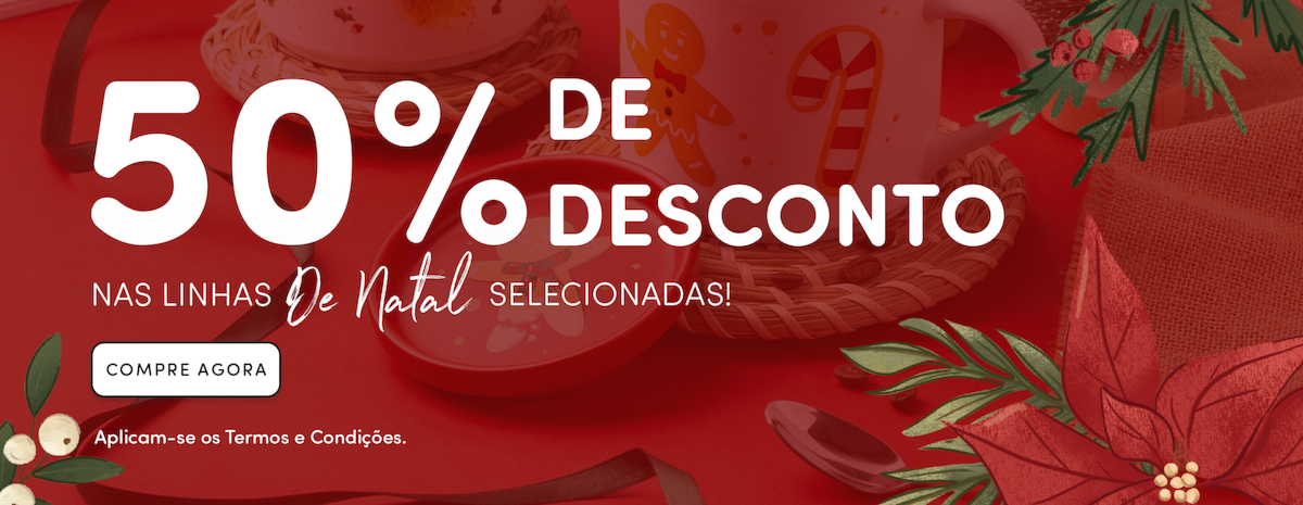 50% linhas de Natal